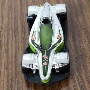 Hot Wheels 2011 Formula Street Chrome & Green Race Car HW Track Stars Malaysia